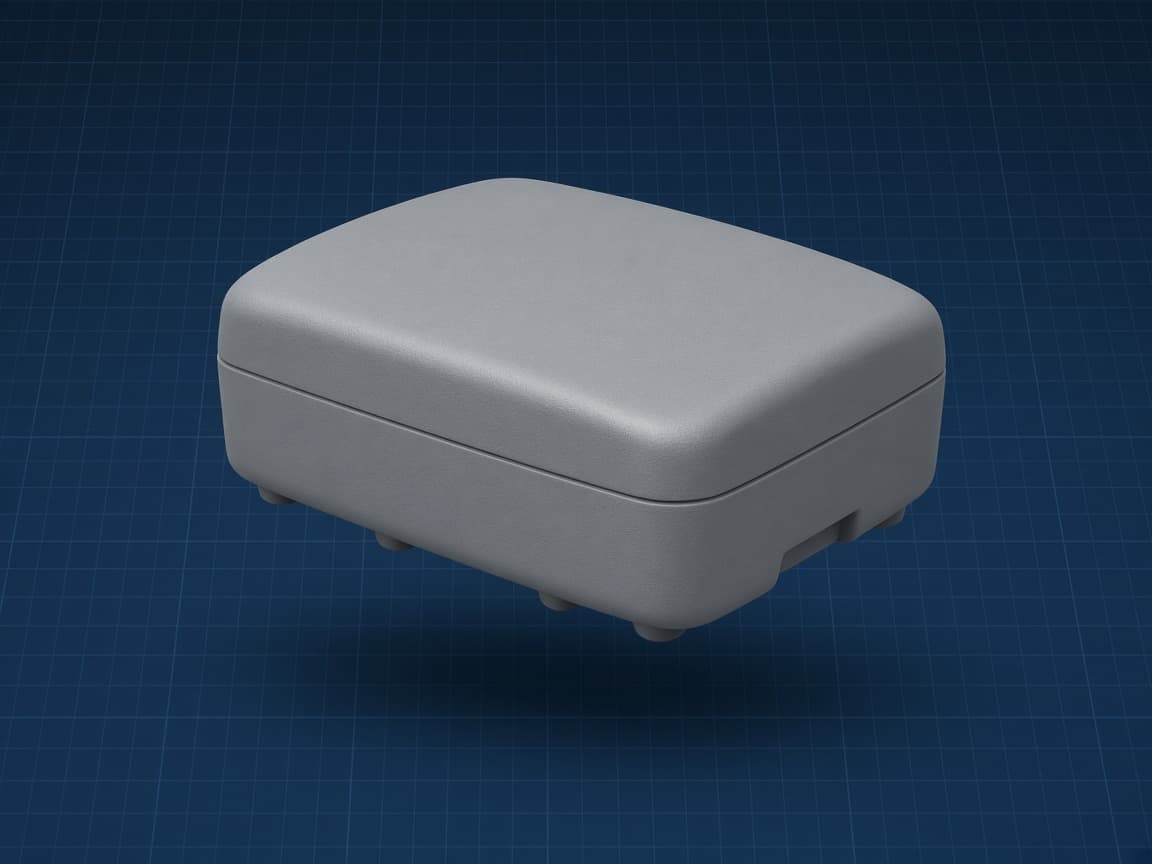Three-dimensional model of an electronic device enclosure