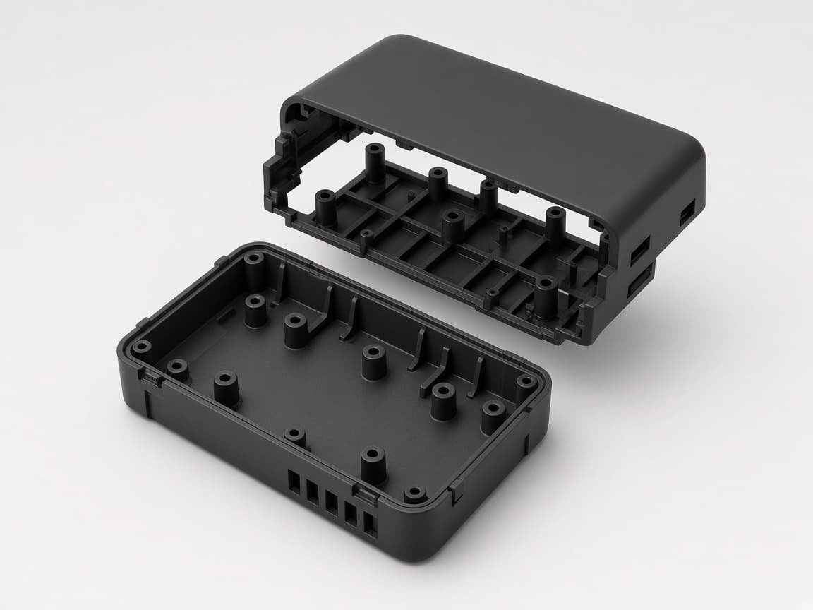 Disassembled enclosure of an electronic device